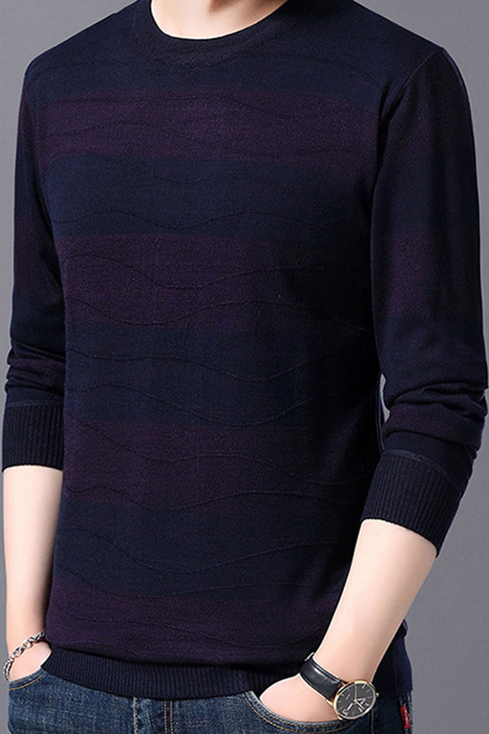 slim fit crew neck sweatshirts