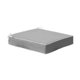 thumbnail image 4 of Cojín para silla impermeable con correas de sujeción, cojín cuadrado acolchado con bordes ribeteados, asiento de patio. gris claro, 4 of 8