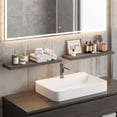 thumbnail image 5 of Fairy 2pcs Gray Floating Shelves for Wall, 22.5in Wall Mounted Storage Shelves for Bathroom, Kitchen, Bedroom and Living Room, 5 of 7