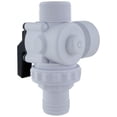 thumbnail image 3 of 6.25-Inch White HydroTools Swimming Pool and Spa Standard Left Outlet 3-Way Ball Valve - 6.25", 3 of 5