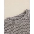 thumbnail image 6 of RUINIXCW Toddler Baby Girl Boy Knit Sweaters Newborn Infant Baby Boys Girls Fall Winter Warm Sweater Clothes Long Sleeve Crewneck Oversized Pullover Knitwear Top, 6 of 8