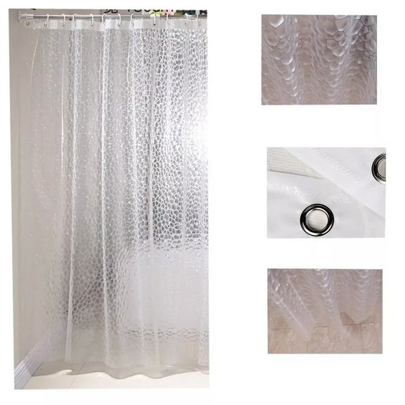 Shower Curtain Liner, 78x70 Inch Plastic Shower Curtain Liner for Shower Stall & Bathtubs, Bathroom Curtains Shower Curtain