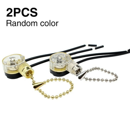 

2pcs/pack Lamp Replacement Toilet Bedroom Home Pull Chain Ceiling Fan Switch