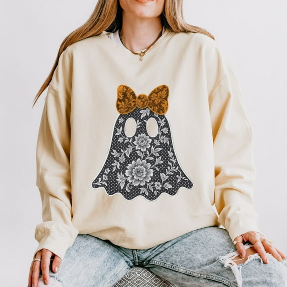 Lace Ghost - Women's Lightweight Garment Dyed Sweatshirt