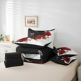 thumbnail image 6 of Homewish Boys Girls Chic Floral Red Rose Twin Bedding Sets 7-Piece,Happy Valentine'S Day Bedding Comforter Set Microfiber,Romantic Couple Lover Butterflies Breathable Sheet Sets, 6 of 8