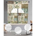 thumbnail image 2 of Vintage Leaves Swag Kitchen Curtains Sets for Windows 24 Inch Length, Tree Branch Plant Flower Texture Short Window Curtain Panels Swags Valances and Tiers 3 Piece Set for Cafe/Dining Room, 2 of 5
