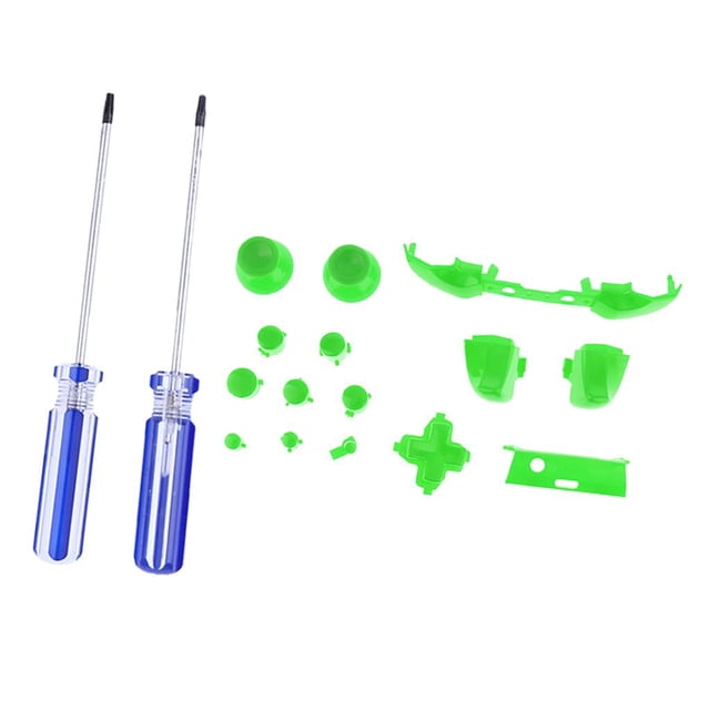 A B X Y Botones Stick Analógico D-Pad Parachoques Disparadores Mod Kit + T6 / T8 / T10 Destornillador Para Microsoft One S Controller Macarena Botones de Bumpers Triggers