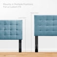 thumbnail image 6 of Modway Paisley Tufted Full/Queen Performance Velvet Headboard in Sea Blue, 6 of 9
