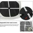 thumbnail image 5 of Genina Waterproof Seat Covers for Dining Room Chairs seat Covers Kitchen Chair Covers slipcovers (Beige, 4 Pcs), 5 of 7