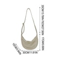 thumbnail image 3 of Women's Versatile High-End Soft Leather Dumpling Bag Shoulder Bag Crossbody Bag For Student Class Use, 3 of 6