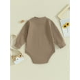 thumbnail image 4 of Bagilaanoe Newborn Baby Girl Boy Oversized Romper Sweatshirt Long Sleeve Bodysuits Pullover 3M 6M 12M 18M Infant Casual Tee Tops, 4 of 9