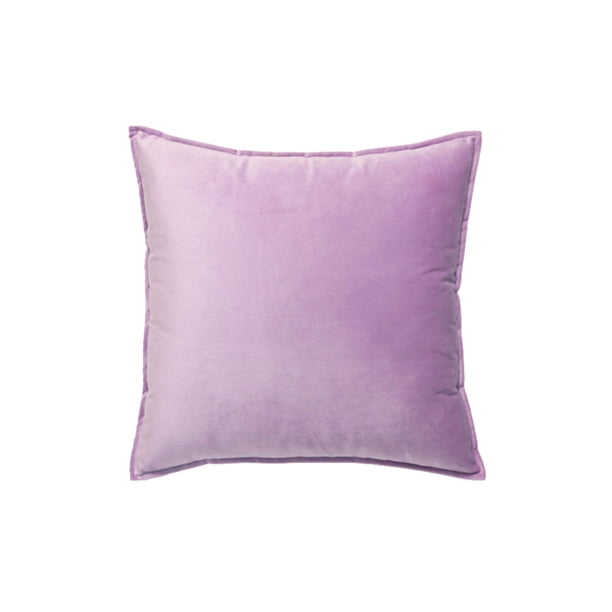 Funda de cojín de asiento Toystoory poliéster terciopelo color sólido Púrpura claro
