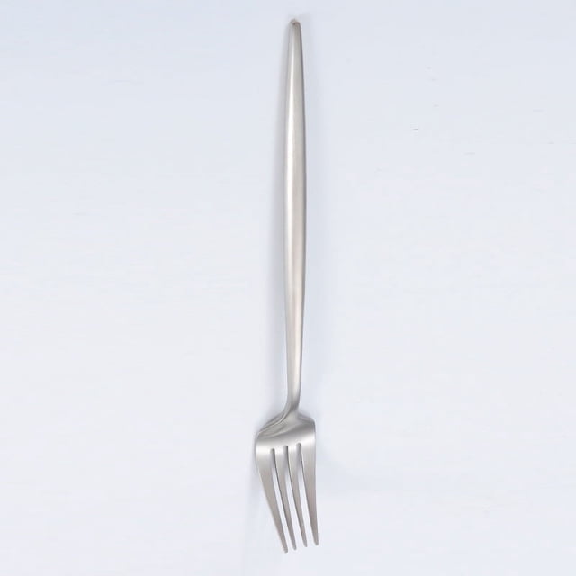 Zhuge 4Pcs Dinner Forks Stainless Steel Silverware Forks Modern Flatware Cutlery Forks-Silvery A