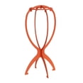 thumbnail image 1 of Pack Wig Head Stand, 14.2 Inch Collapsible Plastic Wig Holder for Drying, Styling and Display, Colorful Lightweight Wig Stand, 1 of 8