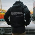 thumbnail image 6 of Wamejoo Dear Person Behind Me' Sweatshirt, You are Enough Hoodie, Graphic Sweatshirts Pullover Hoodie (Black, L), 6 of 6