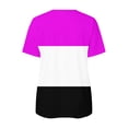 thumbnail image 5 of Blusa informal con cuello en V y manga corta con estampado de verano para mujer con estilo OAVQHLG3B Store  lin121212, 5 of 5