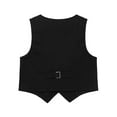 thumbnail image 2 of Kaerm Boys Wedding Suit Vest Single-Breasted Tuxedo Suit Formal Dress Waistcoat for Pageant Black 5, 2 of 3