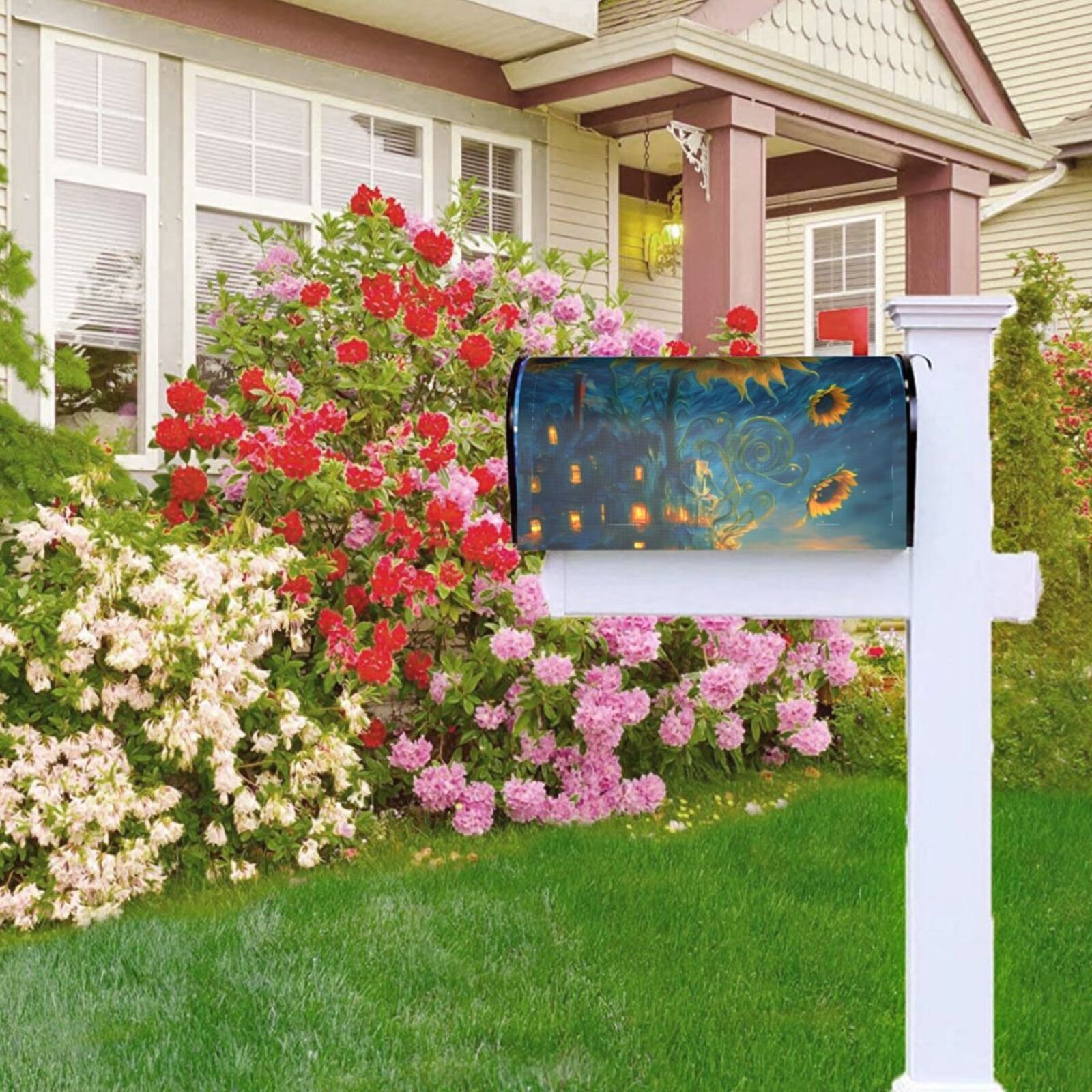 Kdxio Magnetic Mailbox Cover 21x18 in Mailbox Cover Outdoor Decoration Holiday Mailbox Covers for Home Garden Yard-21x18 in