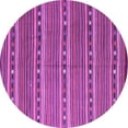 thumbnail image 1 of Ahgly Company Indoor Round Oriental Purple Traditional Area Rugs, 4' Round, 1 of 4