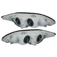 thumbnail image 2 of Driver and Passenger Headlights Headlamps with Black Trim Replacement for Toyota 81150-06190 81110-06190, 2 of 4