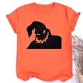 thumbnail image 4 of Ropa De Halloween Camisa De Cara De Calabaza Fiesta Camiseta De Manga Corta Top Tee Tops, 4 of 4