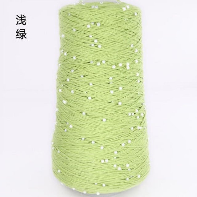 350g Pearl Mercerized Cotton Yarn Hand-knitted Cotton Pearl Lace Line Fine Crochet Thread Bead Thread Diy Hand-braided Thread