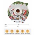 thumbnail image 6 of 13 Inch Round Placemats Set of 4, Grey Christmas Non Slip Heat Insulation PP Table Mats, Gnomes Xmas Tree Snowflake Gifts Washable Place Mats for Kitchen Dining Party Table Decor, 6 of 7