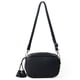 thumbnail image 1 of Bolso de hombro de cuero de PU bolso de mujer con borla bolso de mano de color sólido (negro), 1 of 9
