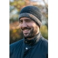 thumbnail image 4 of Erin Knitwear Male Adult Crochet Irish Beanie with Fleece Lining- Gray, One Size, 4 of 5