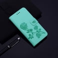 thumbnail image 3 of Phone Case for Samsung Galaxy A22 4G (Not 5G), Rose Flower Flip Leather Cover with Credit Card Holder Cash Pockets [Wrist Strap][Kickstand] Wallet Case for Samsung Galaxy A22 4G RS Green, 3 of 14