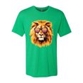 thumbnail image 2 of Wild Bobby, Lion With Sunglasses Animal Lover Mens Premium Tri Blend T-Shirt, Envy, Small, 2 of 3