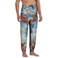thumbnail image 4 of Xecao Dog Angel Ascension Print Active Tech Joggers for Men, Mens Sweatpants Lounge Pants with Pockets-Large, 4 of 5