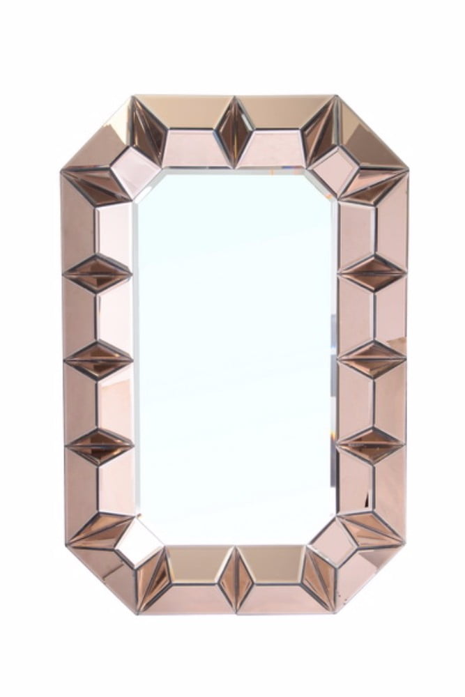 Stylish Wall Mirror With Slanted Square Frame