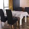 thumbnail image 5 of Skksst Textured Dining Chair Slipcover Jacquard Extra Large Banquet Home Seat Cover, 5 of 7