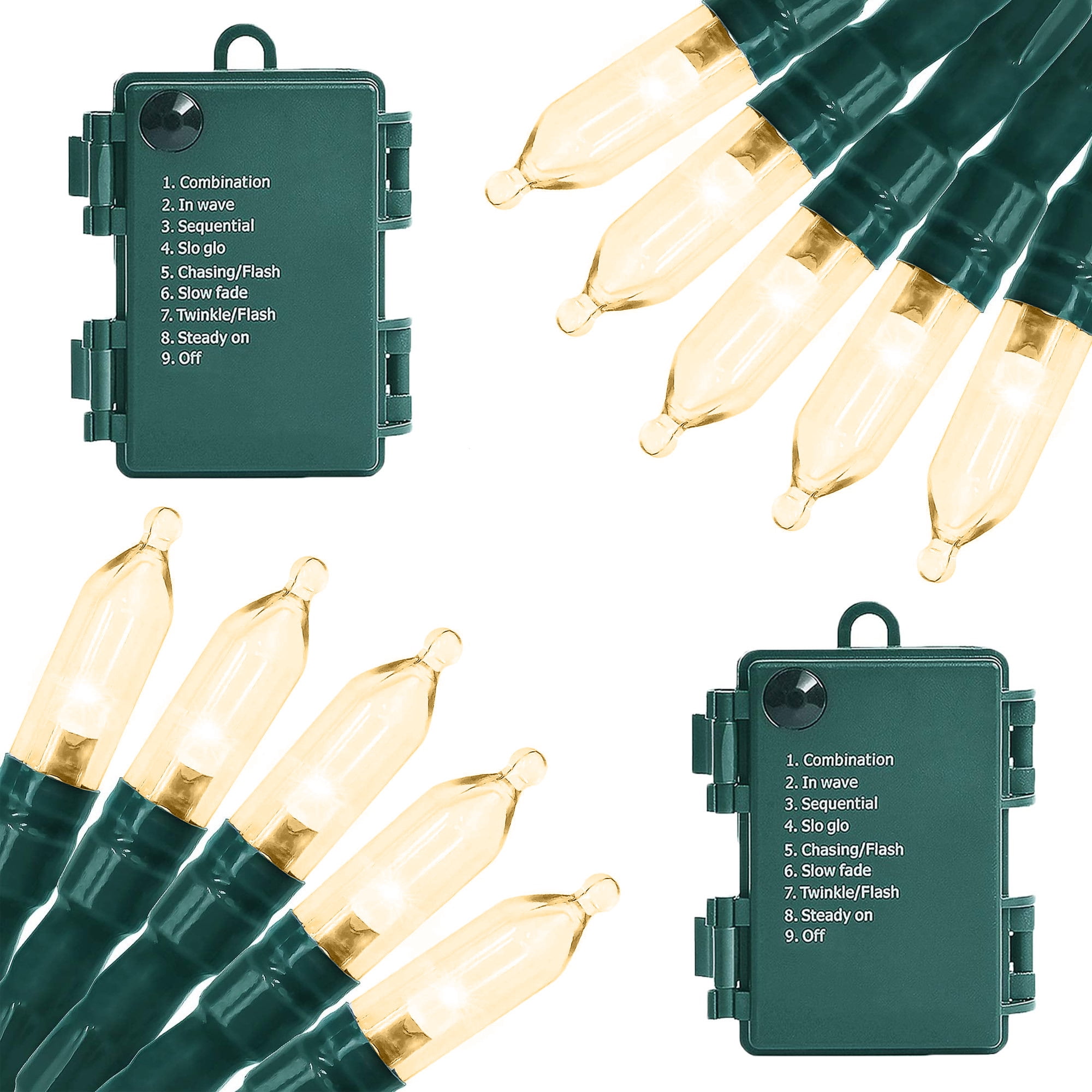 Battery christmas sale lights with timer