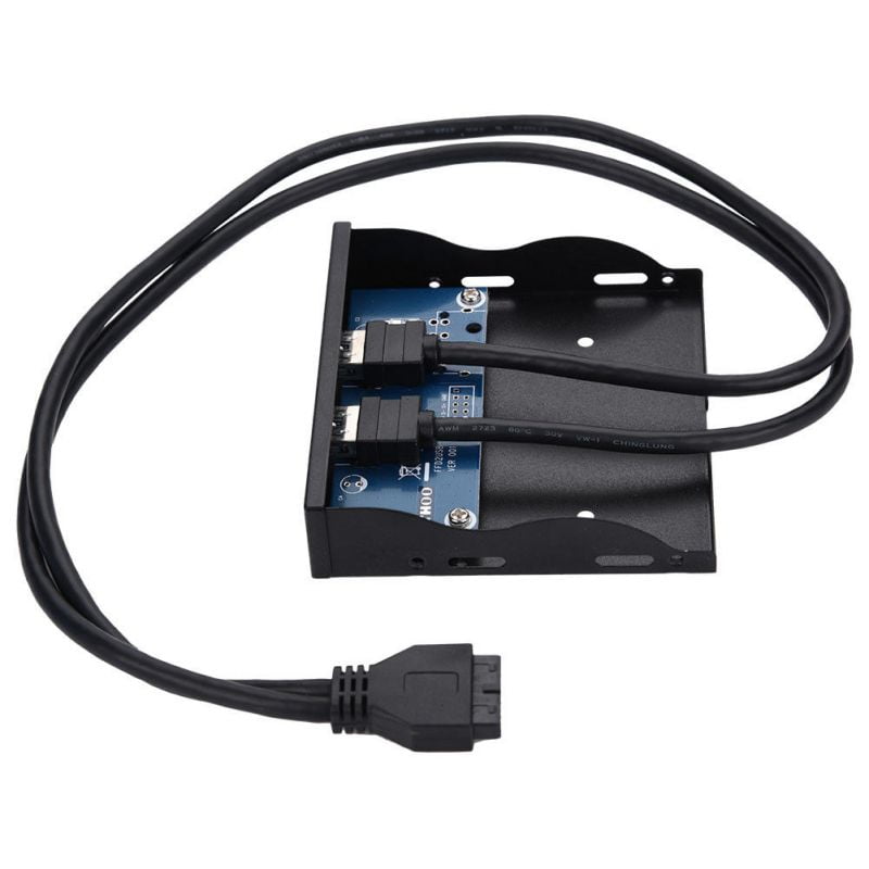 DP-iot Hot USB 3.0 Front Panel Hub 2 Port Expansion Bay 20 Pin to USB3.0 Bracket Cable for Computer PC DP-iot Hot USB 3.0 Front Panel Hub 2 Port Expansion Bay 20 Pin to USB3.0 Bracket Cable for Computer PC