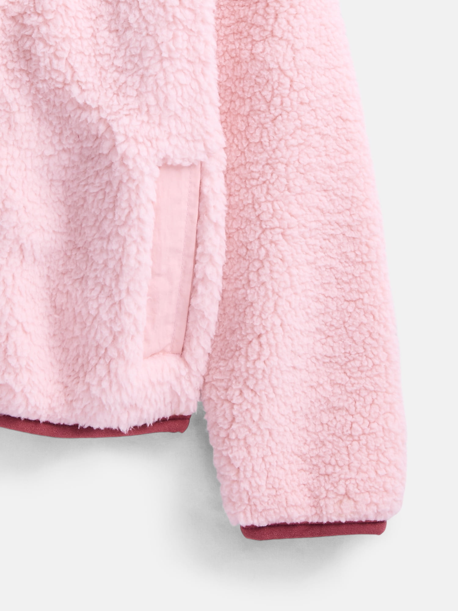Ozark Trail Girls Fleece Jacket with Long Sleeves, Sizes 4-18 & Plus