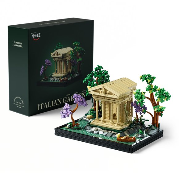 Nifeliz Italian Garden Building Set, a Roman-Inspired Display Model for Home or Office, Thoughtful Gift for Those Who Value Atmosphere and Culture (1