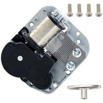 OUNONA DIY Musical Movement Musical Box Movement Silver Plated Metal 1 Set