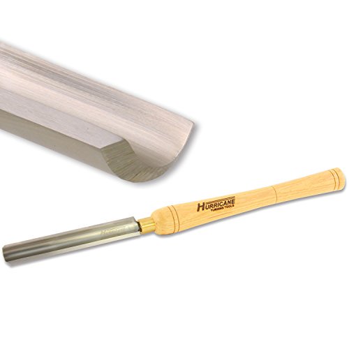 Hurricane Turning Tools, Woodturning Roughing Gouge, High Speed Steel, 1 Inches Flute