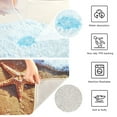 thumbnail image 4 of Toilet Rug U-Shaped Bathroom Rugs Non-Slip Soft Plush Machine Washable Contour Bath Mat Starfish on Beach 24x20, 4 of 9