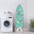 thumbnail image 3 of HELLHERO Pink White Flowers Ironing Board Covets Breathable Ironing Board Cover Polyester Fabric, 3 of 5