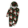 thumbnail image 7 of Penkiiy Family Matching Christmas Pajamas Set One Piece Striped Hooded Sleepwear Santa Claus Elf Onesie Outfit 9 Months Multicolor, 7 of 7