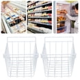 thumbnail image 1 of 2pcs Wire Storage Freezer Baskets with Handles Rustproof Portable, Specifically Designed for Freezer Use, Great for Fridge, 1 of 7
