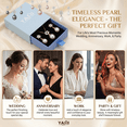 thumbnail image 4 of Yami 925 Sterling Silver Freshwater Pearl Necklace and Earrings Set for Women, 9-10mm White Teardrop Pearl Jewelry for her, 4 of 11