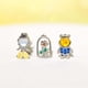thumbnail image 4 of Juego De 3 Pendientes De Princesa Disney Beauty and the Beast Earring Set Belle Rose Joyería, 4 of 4
