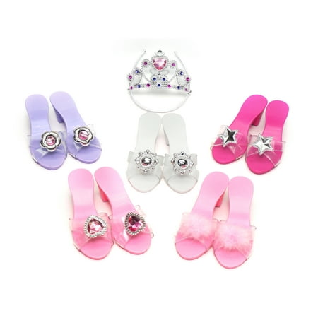 Glam Girl Pretend Play Deluxe Shoe and Tiara Dress Up