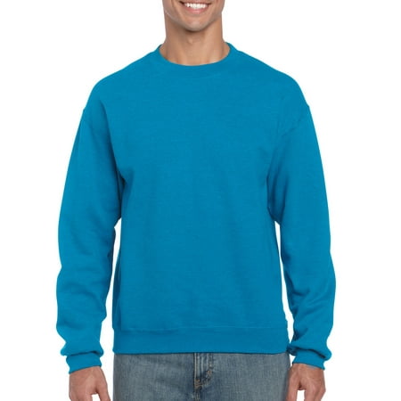 Gildan Men's Fleece Crewneck Sweatshirt, Style G18000, Antique Sapphire ...