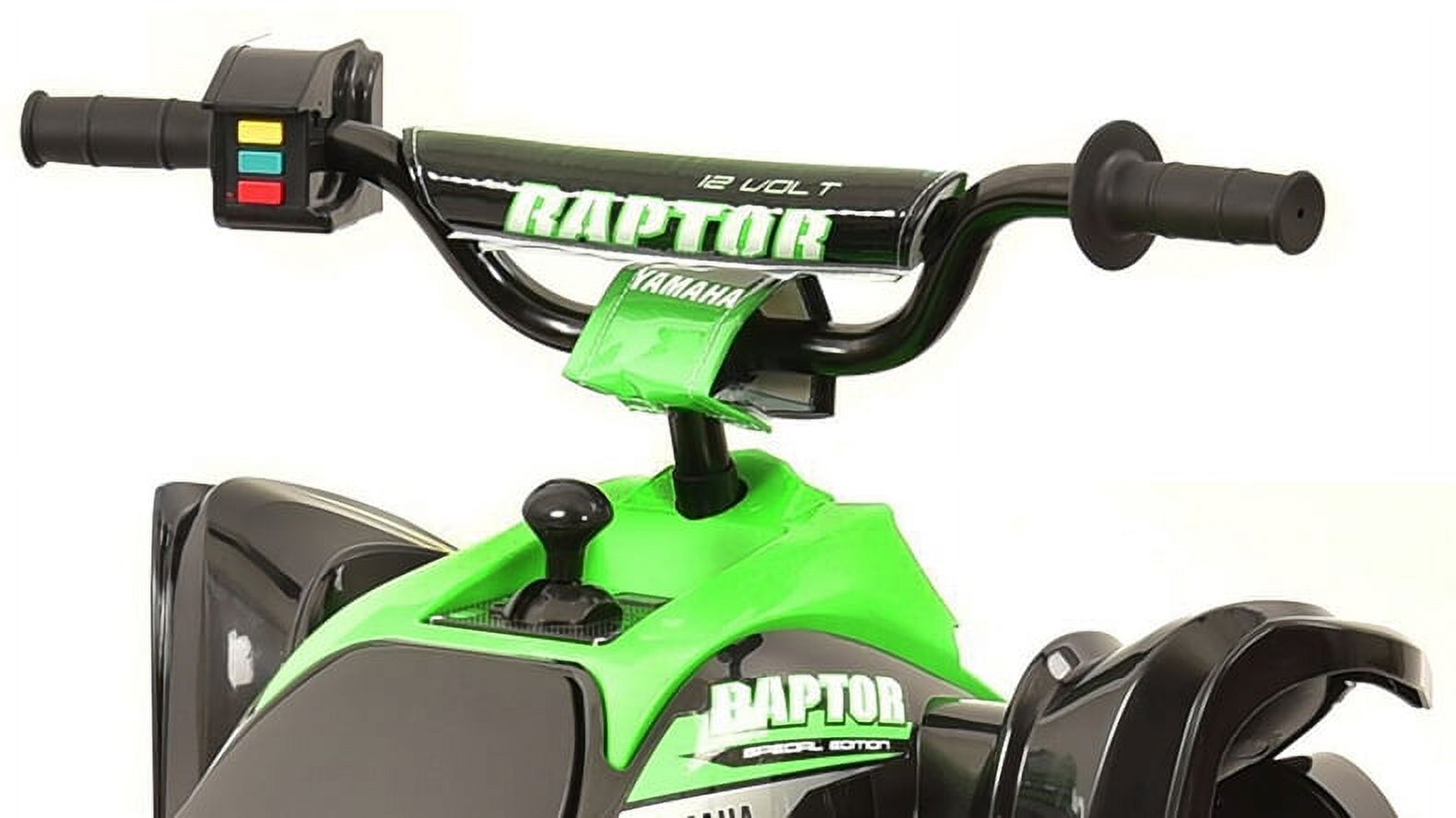 Yamaha 12V Raptor ATV Powered Ride-on, New Custom Graphic Design, for Boys & Girls, Ages 3+ - image 4 of 9
