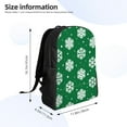 thumbnail image 4 of Cauagu Snowflake Print Backpacks,Travel Daypack Casual Laptop Backpack Bookbag Fits 15 Inch Computer for Men Women, 4 of 8